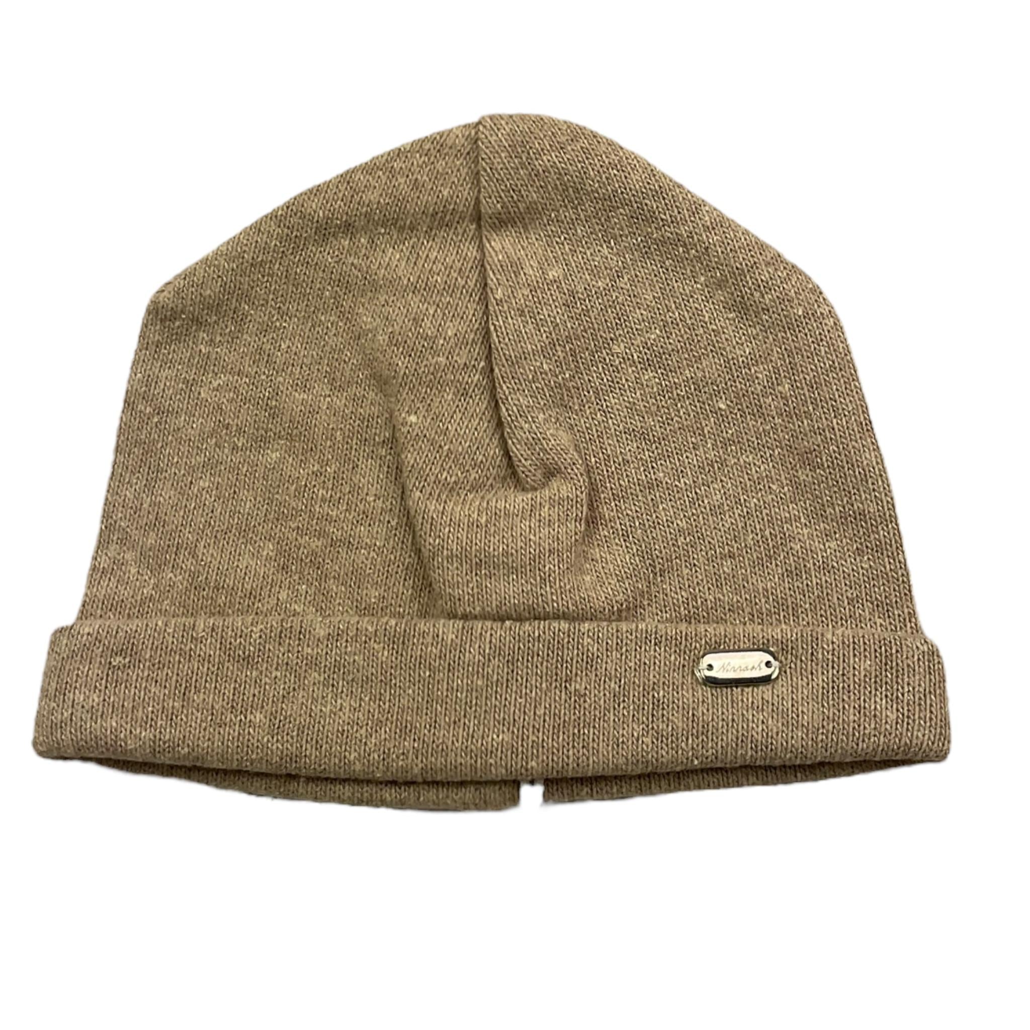 NINNAOH cappello tinta unita con logo Sabbia per Neonato I23225 SABBIA NINNAOH 