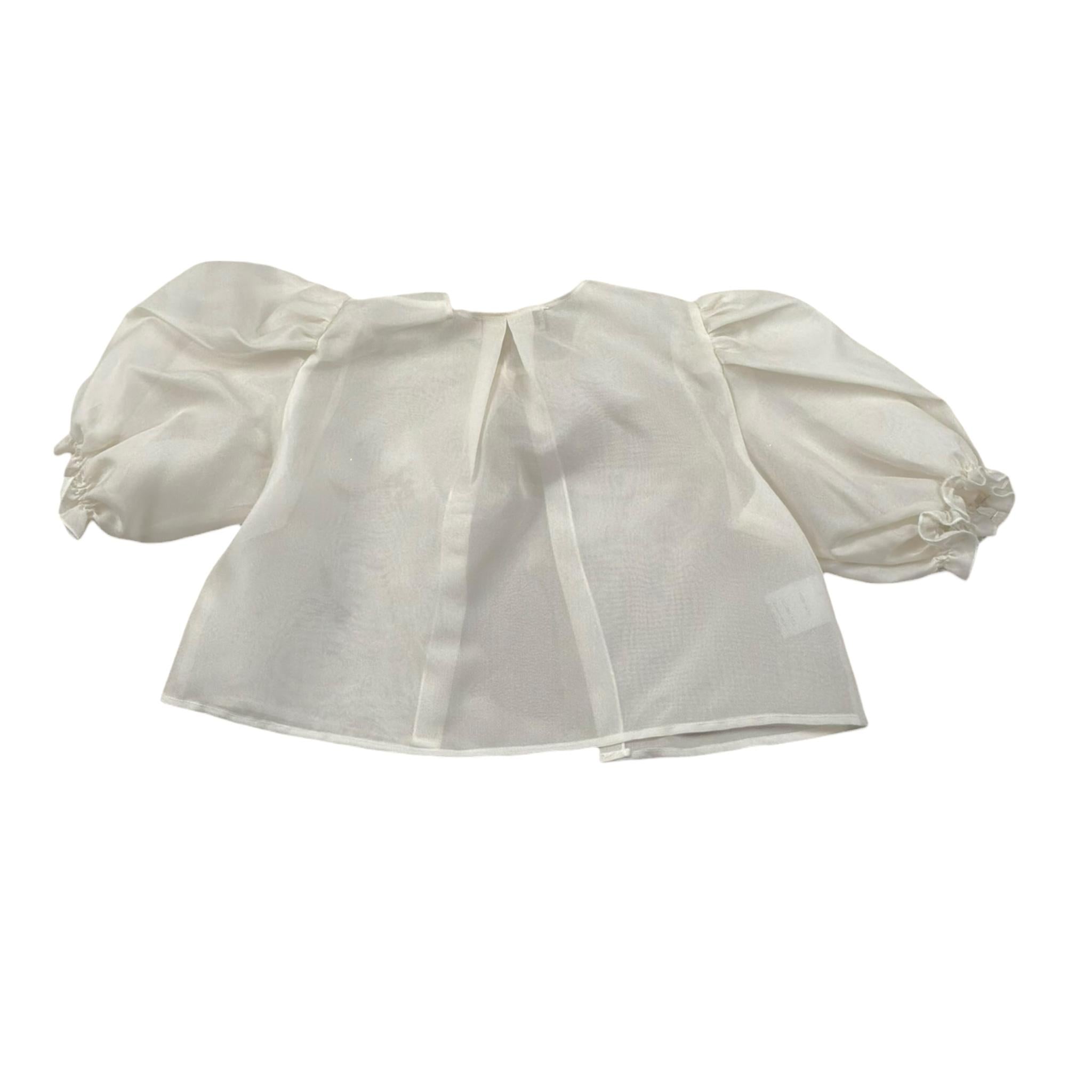 La Stupenderia coprispalleTinta Unita con Trasparenze per Bambina CJGH84 BEIGE LA STUPENDERIA 