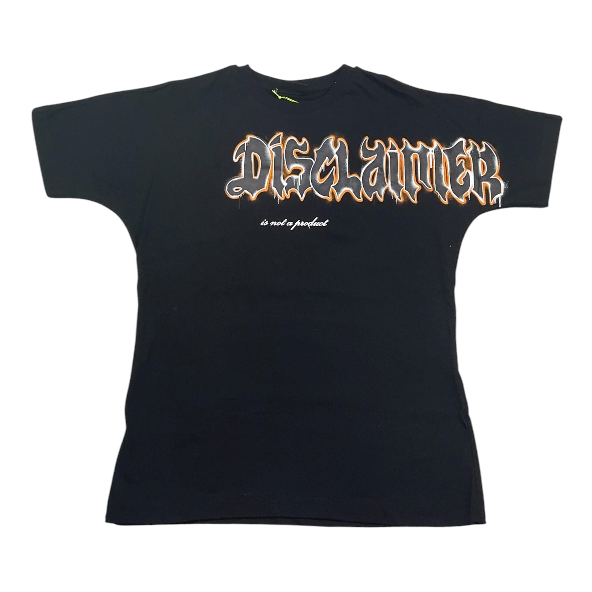 Disclaimer T-Shirt Girocollo Tinta Unita con Stampa per Bambino 25EDK58452 NERO DISCLAIMER 