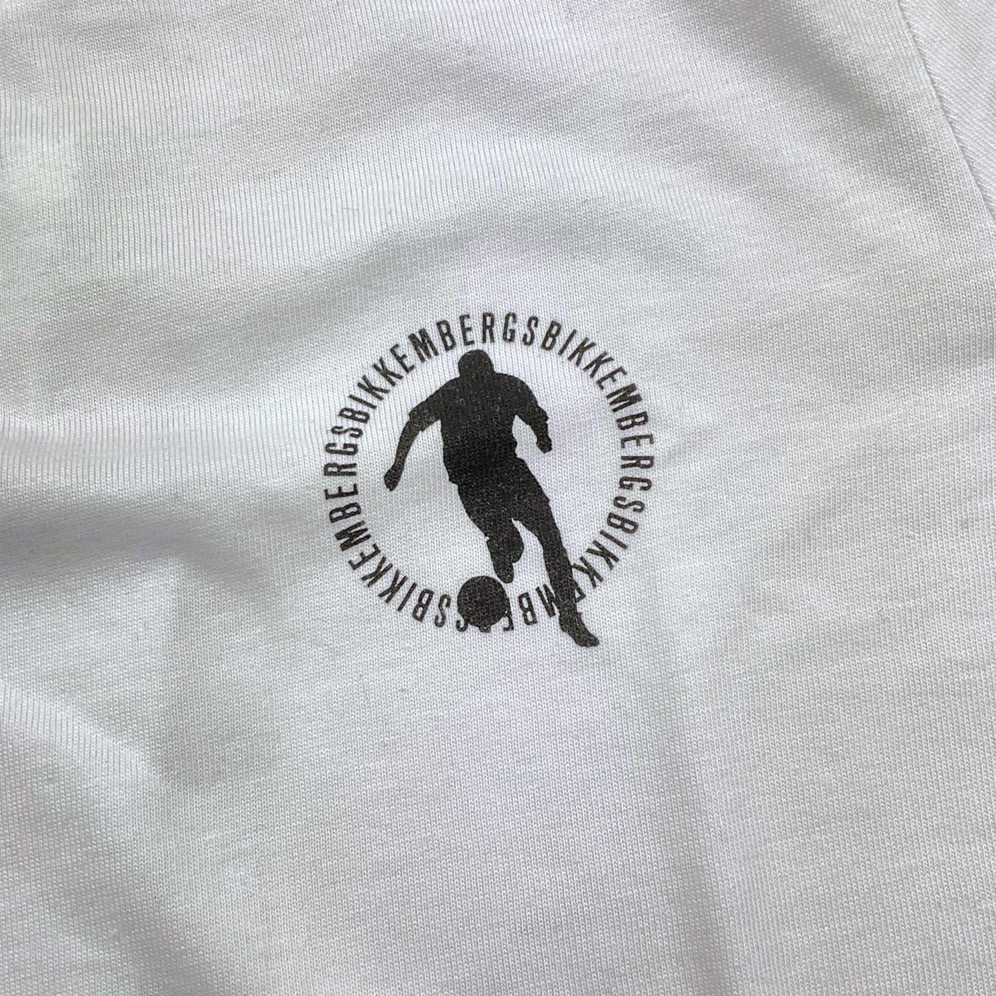 Bikkembergs T-Shirt Girocollo Tinta Unita con Logo per Bambino BK1452 BIANCO BiKKEMBERGS 