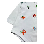 John Richmond Body Manica Lunga Tinta Unita con Stampa per Neonata RIP26087BD BIANCO JOHN RICHMOND 