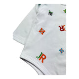 John Richmond Body Manica Lunga Tinta Unita con Stampa per Neonata RIP26087BD BIANCO JOHN RICHMOND 
