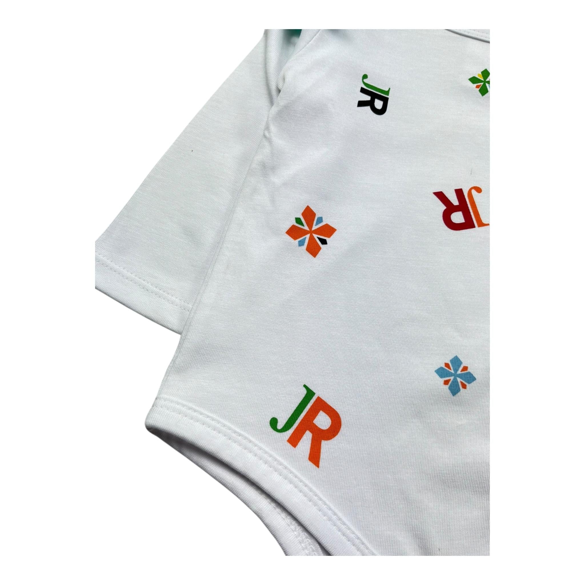 John Richmond Body Manica Lunga Tinta Unita con Stampa per Neonata RIP26087BD BIANCO JOHN RICHMOND 