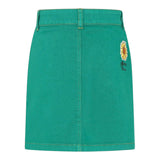 Kenzo Gonna Tinta Unita con Girovita Regolabile per Bambina K60908 VERDE KENZO 