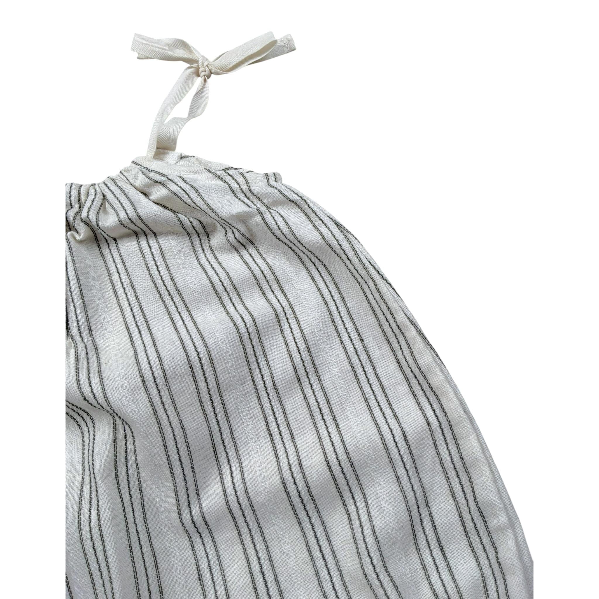 Lalalu' Pagliaccetto Tinta Unita con Fantasia A Righe per Neonato SLTL15P PANNA LALALU' 