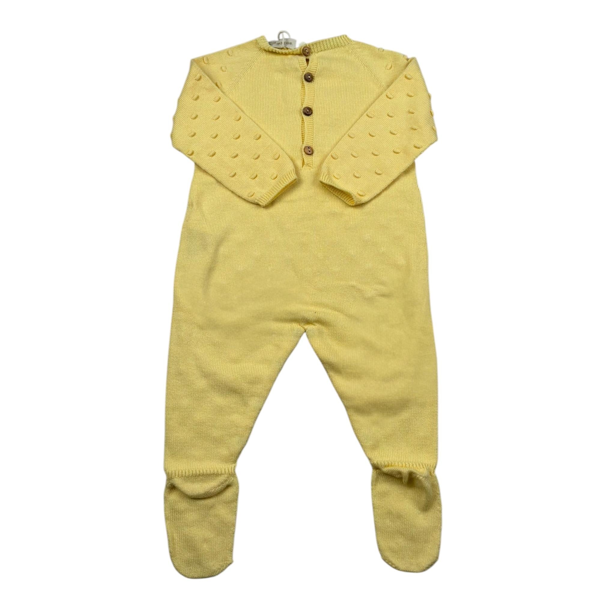 Wedoble Tutina Manica Lunga Tinta Unita per Neonato V2406346A GIALLO WEDOBLE 