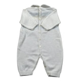 Marlu' Tutina Manica Lunga Tinta Unita con Ricami per Neonato EL5510O BIANCO MARLU' 