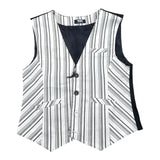 Manuell & Frank Gilet Tinta Unita con Fantasia per Bambino MF5150R BIANCO MANUELL & FRANK 