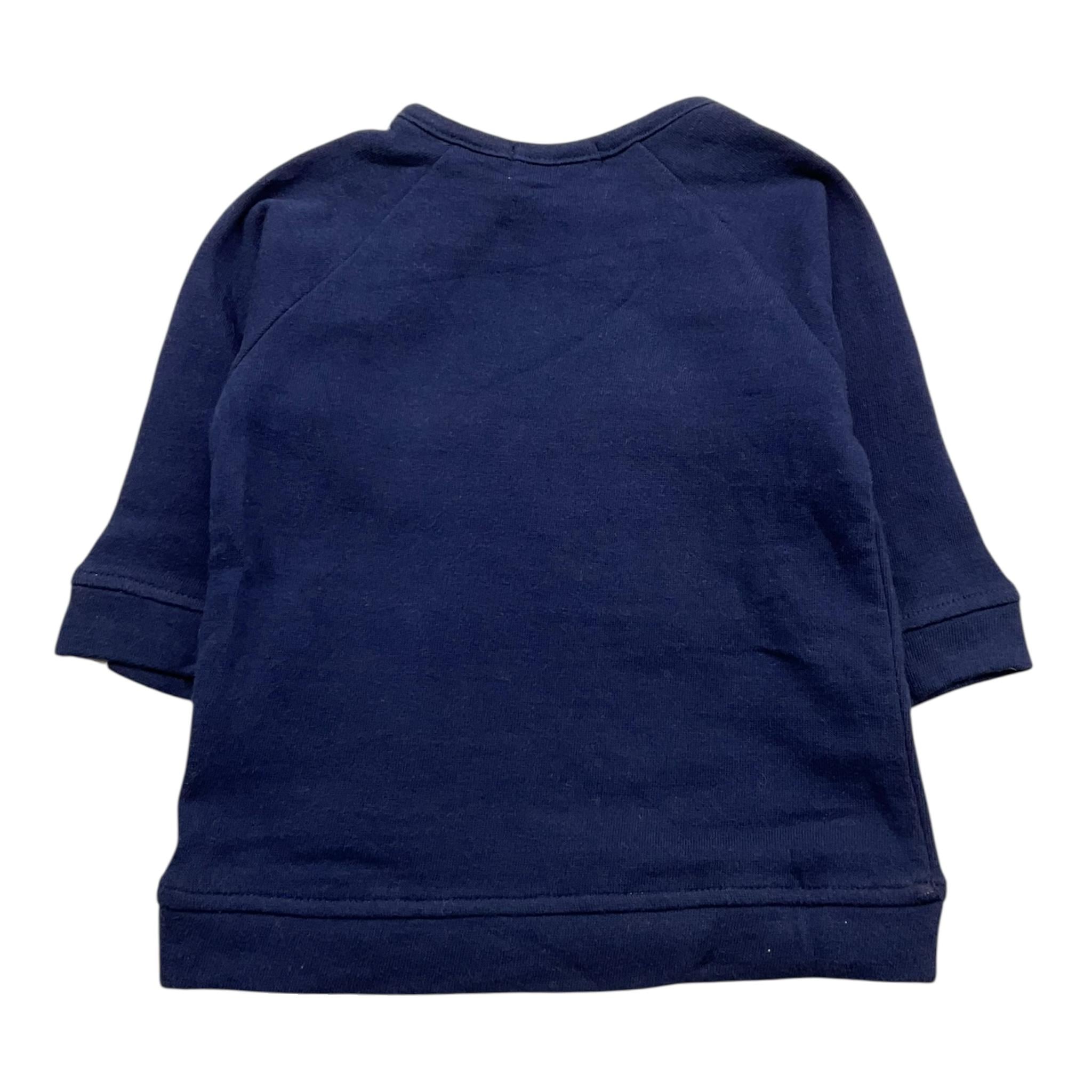 Billy bandit shirt girocollo tinta unita con logo Blu per Neonato V05063 BLU Billy bandit 