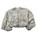 Miss Grant Giubbino Tinta Unita con Zip per Neonata MG1323N ORO MISS GRANT 