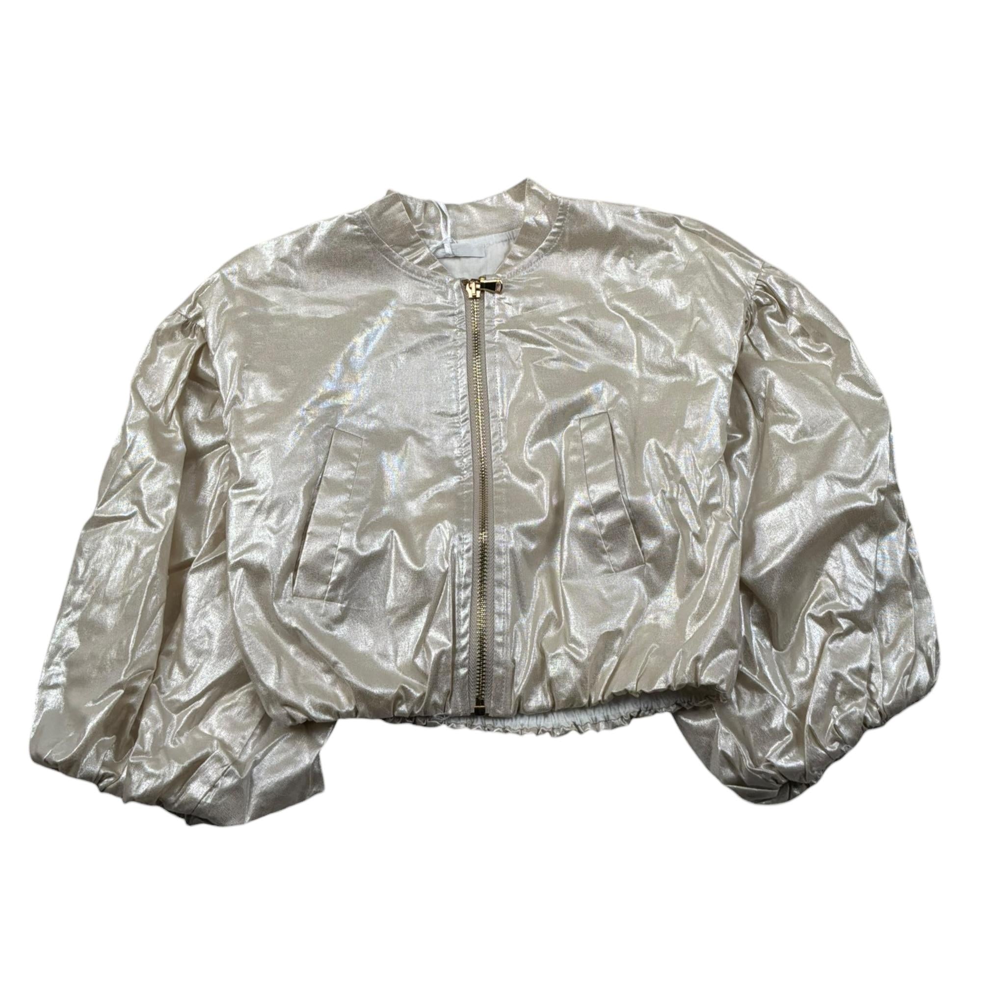 Miss Grant Giubbino Tinta Unita con Zip per Neonata MG1323N ORO MISS GRANT 