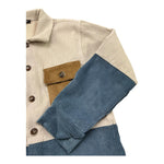 NEVER TOO camicia manica unga tricolore Panna per Bambino MT2218B PANNA NEVER TOO 