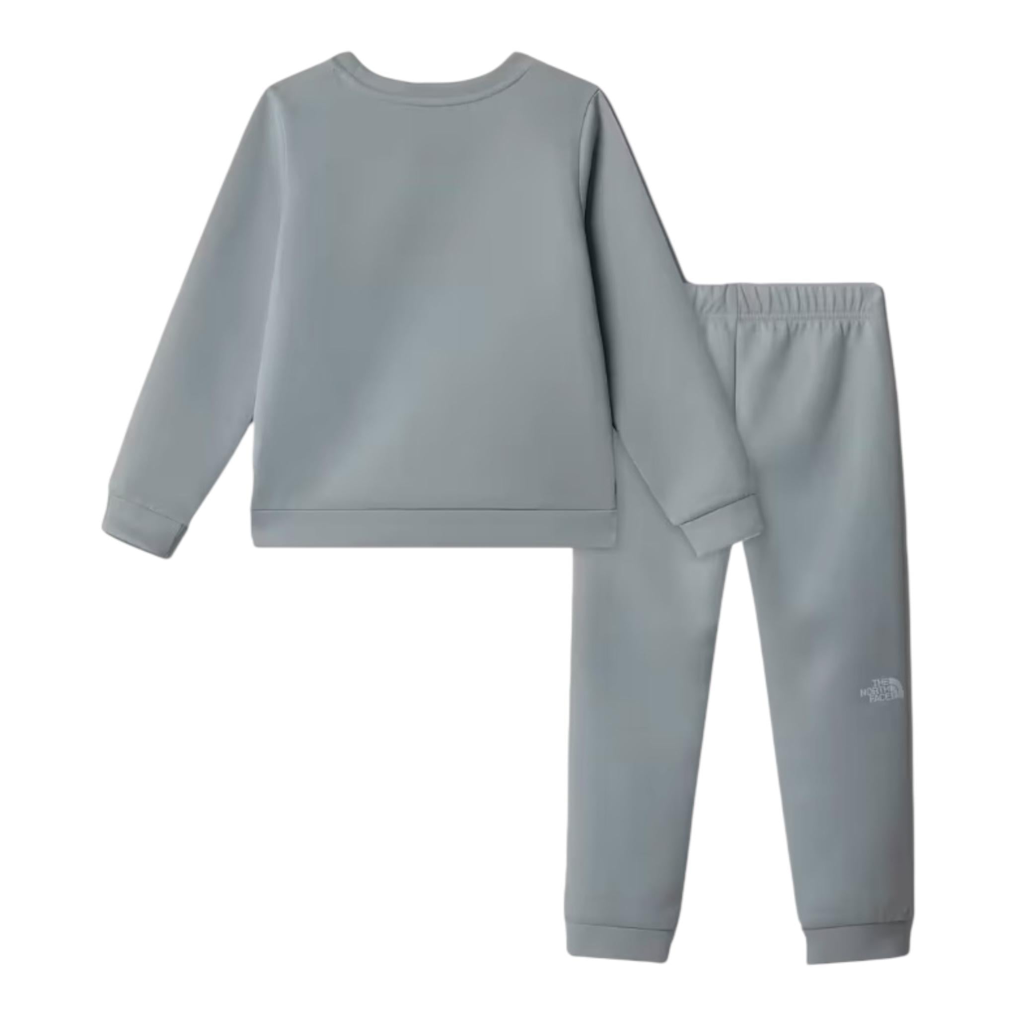 The North Face Completo 2 Pezzi Felpa-Pantalone per Bambino NF0A89H3A0MJ GRIGIO THE NORTH FACE 