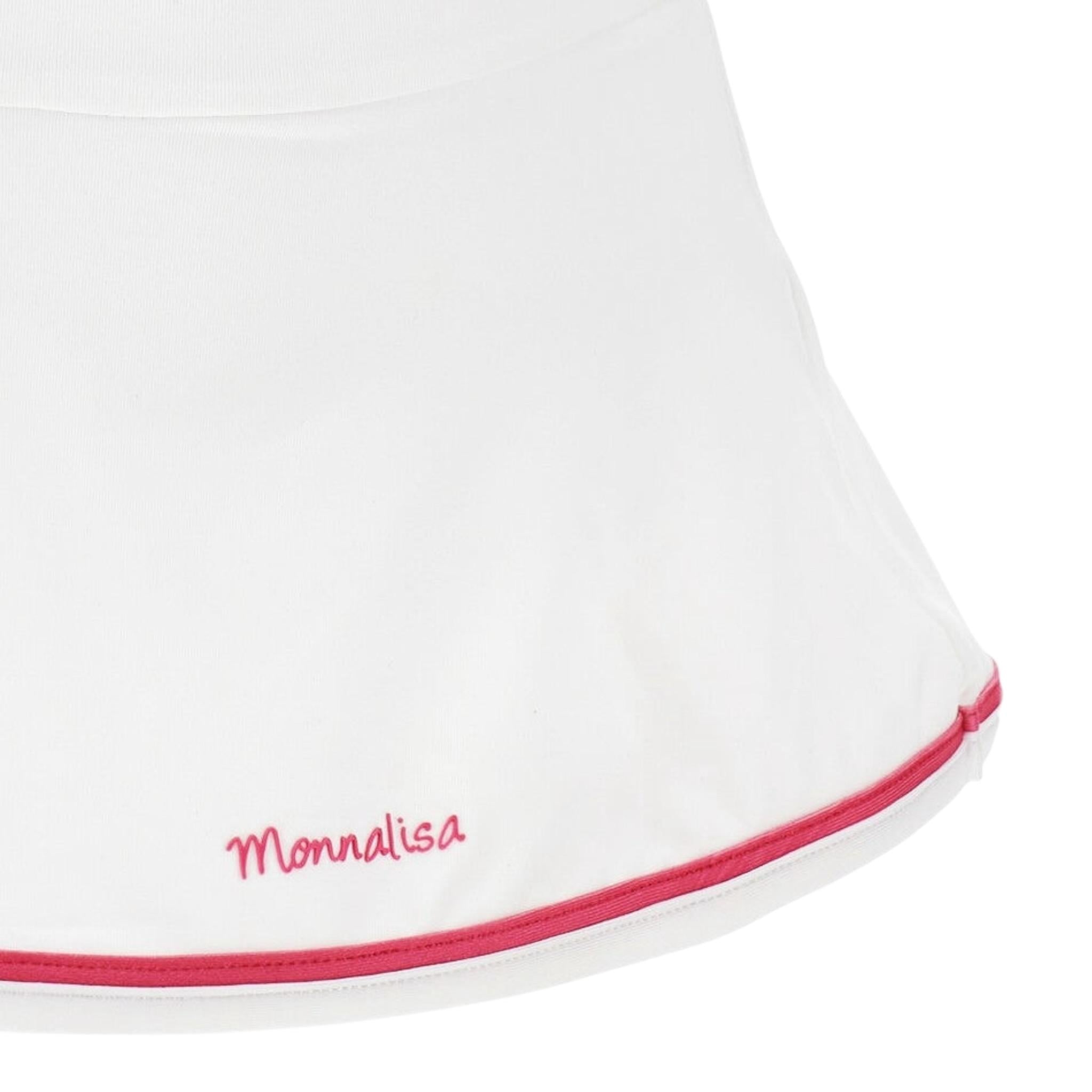 Monnalisacostume Tinta Unita con Stampa per Neonata 19E066N BIANCO MONNALISA 