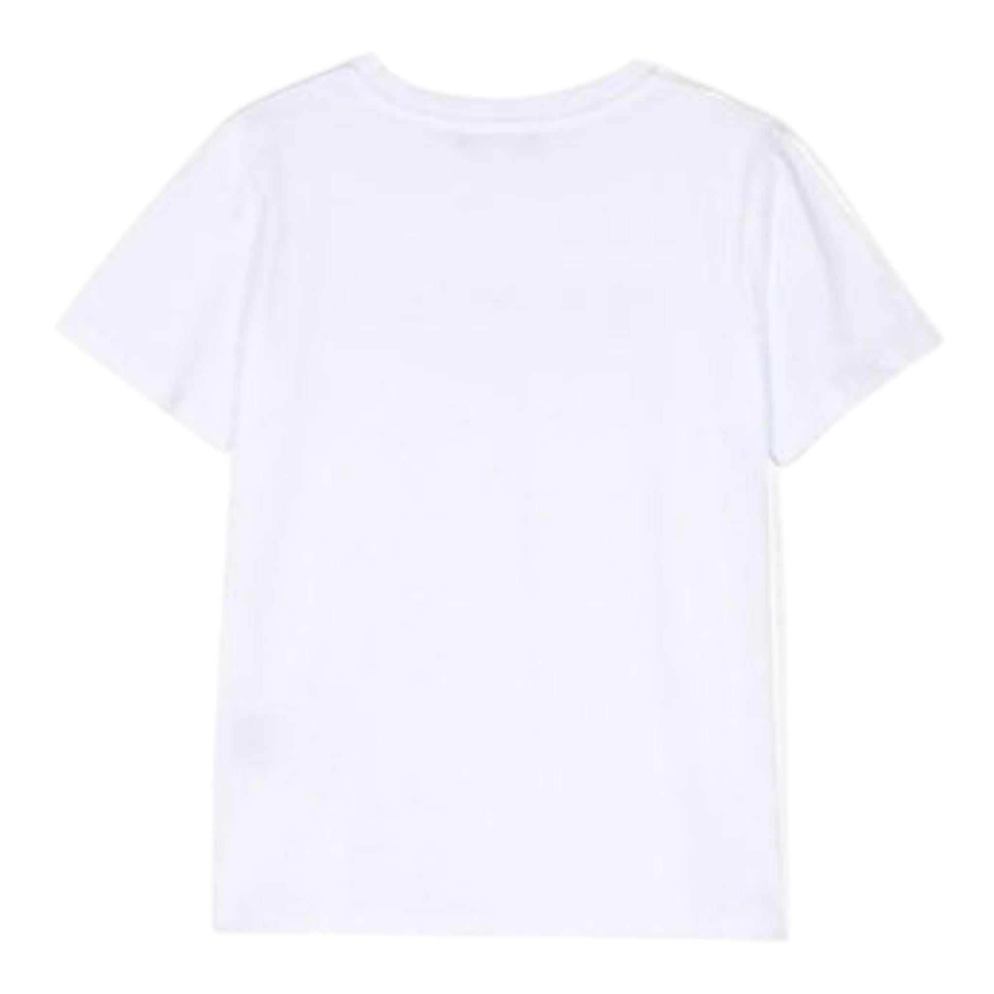Balmain T-Shirt Girocollo Tinta Unita con Stampa per Bambino BT8P41 BIANCO BALMAIN 