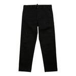 Dsquared2 Pantalone Tinta Unita con Strappi per Bambino DQ1748 NERO DSQUARED2 