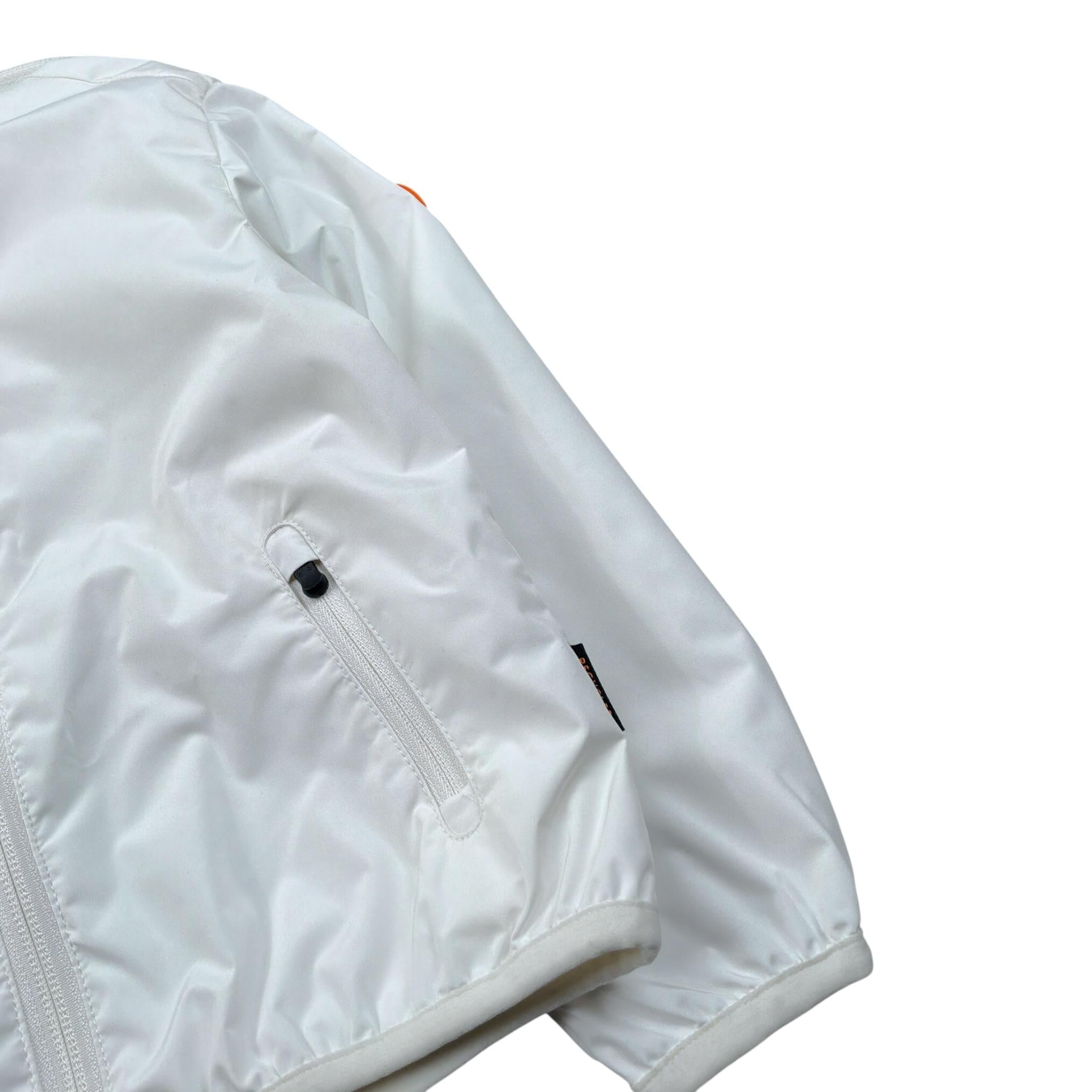 Save The Duck Giubbino tinta unita con Zip E Cappuccio Bianco per Bambina J30036XJX BIANCO SAVE THE DUCK 