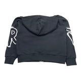 DISCLAIMER felpa tinta unita con cappuccio e zip Nero per Bambino JHRFGI NERO DISCLAIMER 