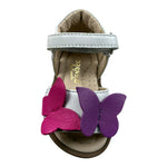 Florens Le Piccole Sandali Tinta Unita con Applicazioni per Bambina E6024 BIANCO FLORENS LE PICCOLE 