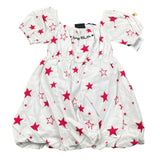 Marc Ellis Abito Tinta Unita con Stampa per Neonata JMNDR14283 BIANCO MARC ELLIS 