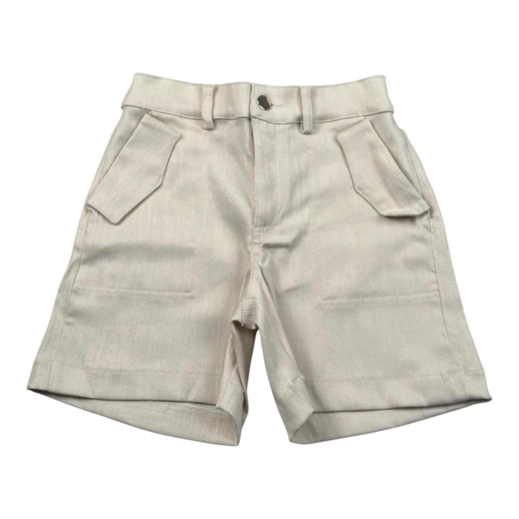 Meilisa Bai Short tinta unita con Elastico In Vita Beige per Bambina FL6379 BEIGE MEILISA BAI 