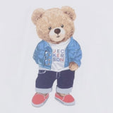 Jeckerson T-Shirt Girocollo Tinta Unita con Stampa per Bambino 520TJMBS25 BIANCO JECKERSON 