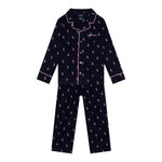 Ralph Lauren Completo 2 Pezzi Pigiama Shirt-Pantalone per Bambina 4P0150 BLU RALPH LAUREN 