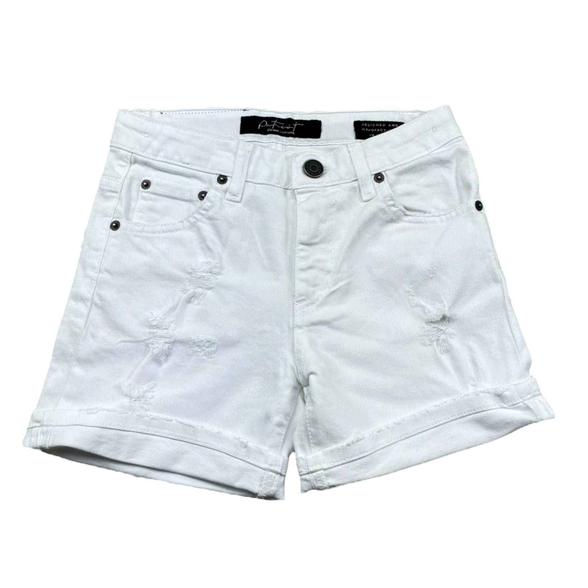 Patriot Bermuda Tinta Unita con Girovita Regolabile per Bambino PJ5S2SPCK06 BIANCO PATRIOT 