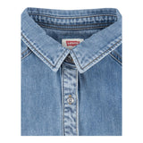 Levi'S Abito In Denim Mezza Manica Tinta Unita per Bambina 4EM267 AZZURRO LEVI'S 