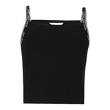 Calvin Klein Canotta Tinta Unita con Logo per Bambina IG0IG02436 NERO CALVIN KLEIN 