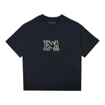 Emporio Armani T-Shirt Girocollo Tinta Unita con Logo per Bambina 3D4TJ6 BLU EMPORIO ARMANI 