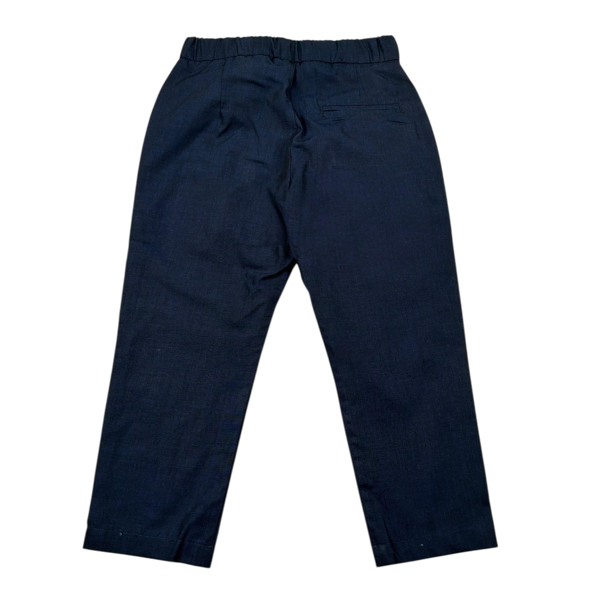 Daniele Alessandrini Pantalone Tinta Unita con Elastico In Vita per Bambino 1295P00252J BLU DANIELE ALESSANDRINI 