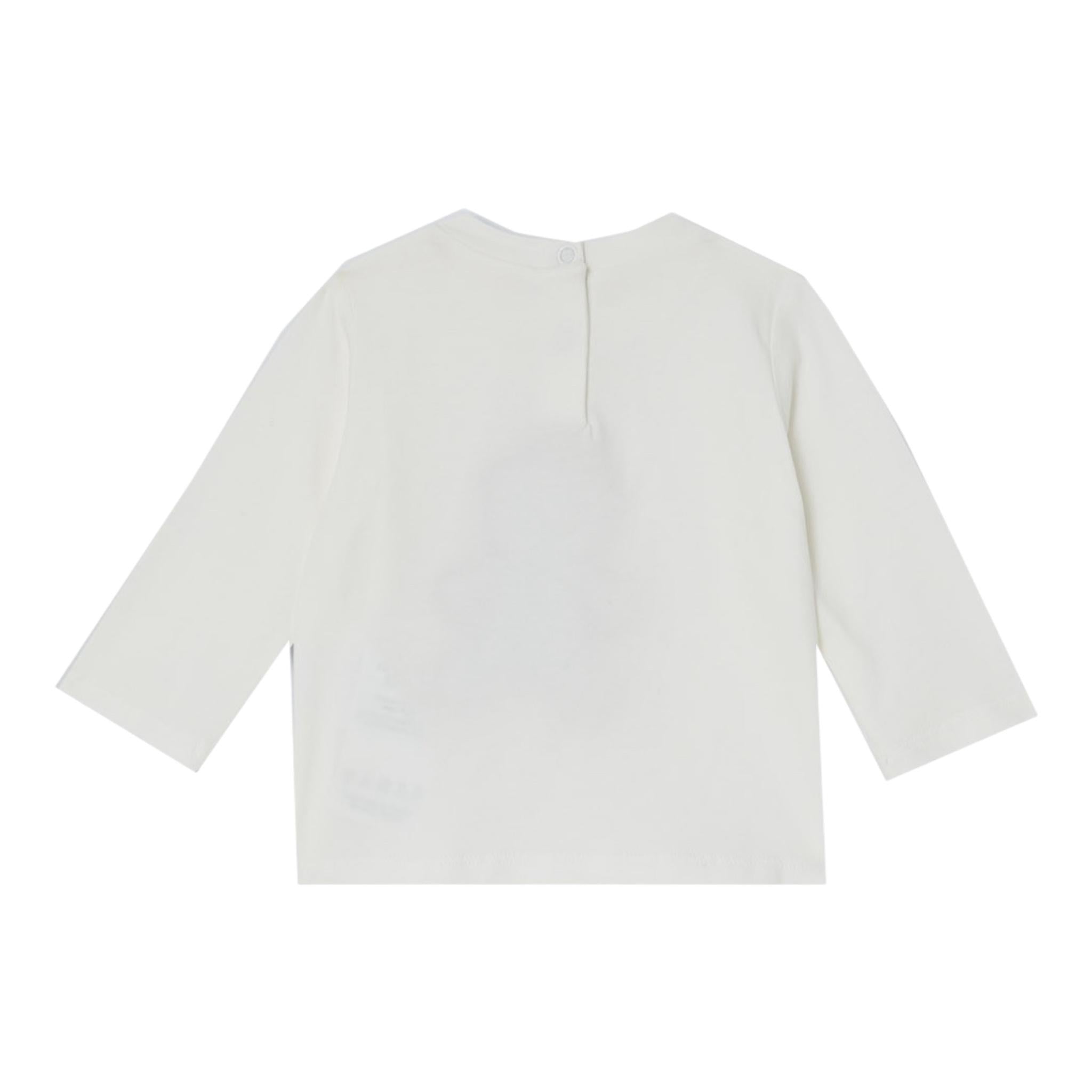 LIU JO shirt girocollo tint unita con stampa in contrasto Bianco per Neonata HF3080 BIANCO LIU JO 
