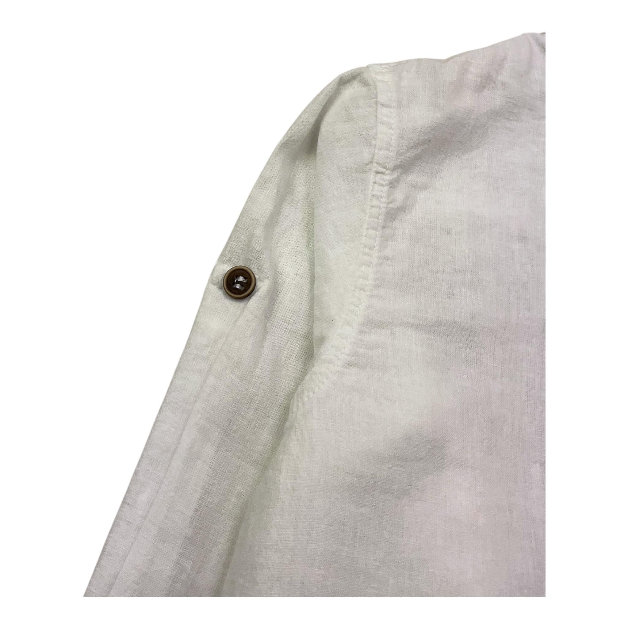 Shako' Camicia Manica Lunga Tinta Unita Collo Coreano per Bambino CSK0355J BIANCO SHAKO' 