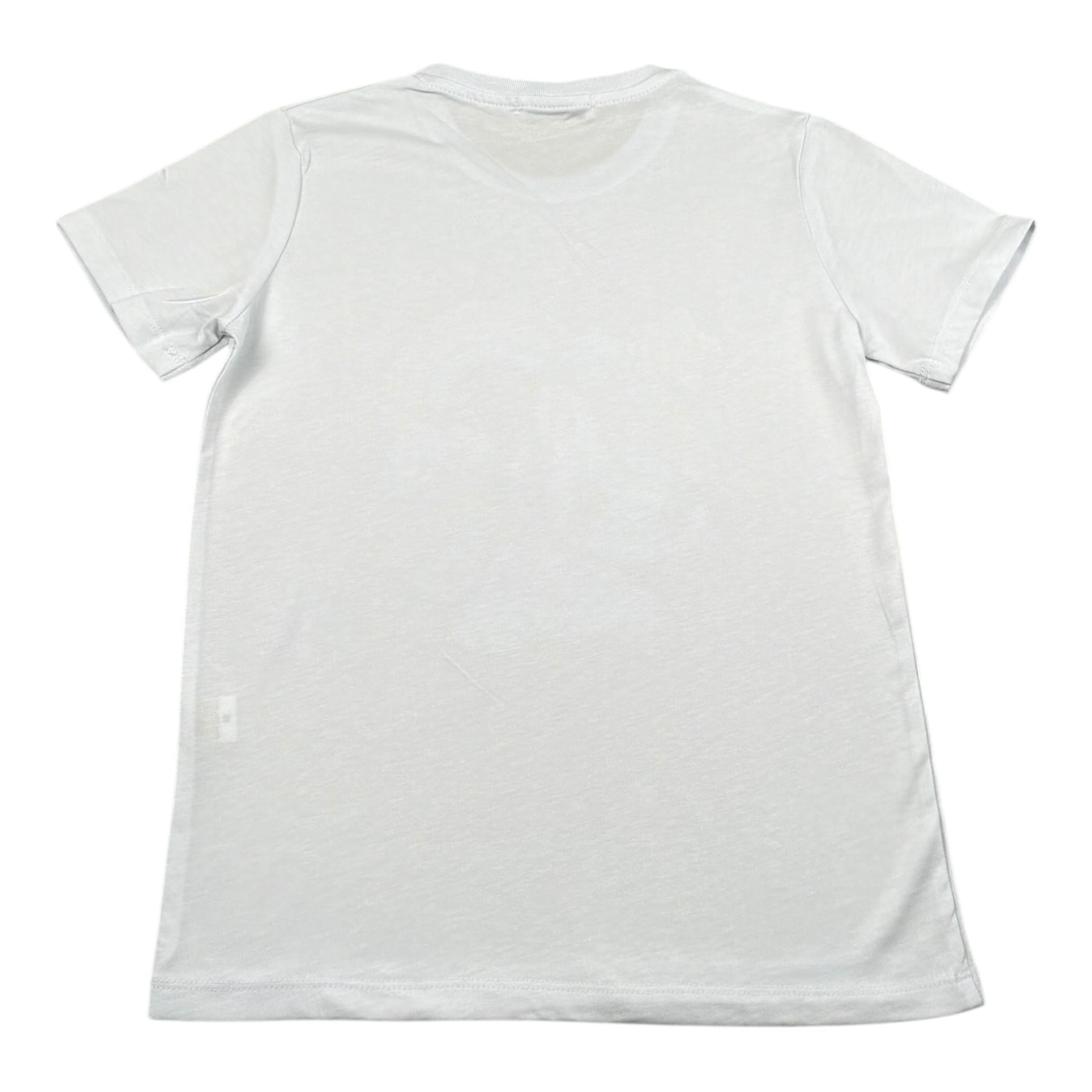 Mousse T-Shirt Girocollo Tinta Unita con Stampa per Bambina UNILEOTT BIANCO MOUSSE 