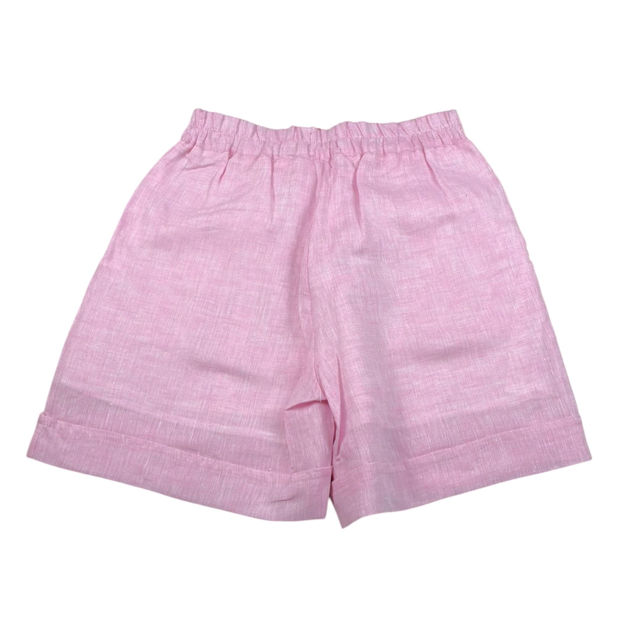 Kaos Short Tinta Unita con Elastico In Vita per Bambina KS122 ROSA KAOS 