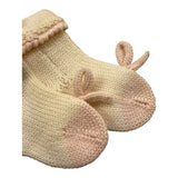 LA STUPENDERIA calzini tinta unita cn fiocco in contrasto Panna per Neonata V16800804 PANNA LA STUPENDERIA 