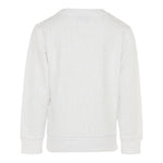 BALMAIN felpa chiusa girocollo tinta unita cn logo Bianco per Bambino BT4P90 BIANCO BALMAIN 