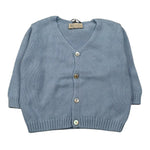 J.O. Milano Cardigan Tinta Unita Scollo A V per Neonato 573Z2 AZZURRO J.O. MILANO 