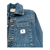 Trussardi Giubbino In Denim Tinta Unita per Bambino TBP26103GC BLU TRUSSARDI 
