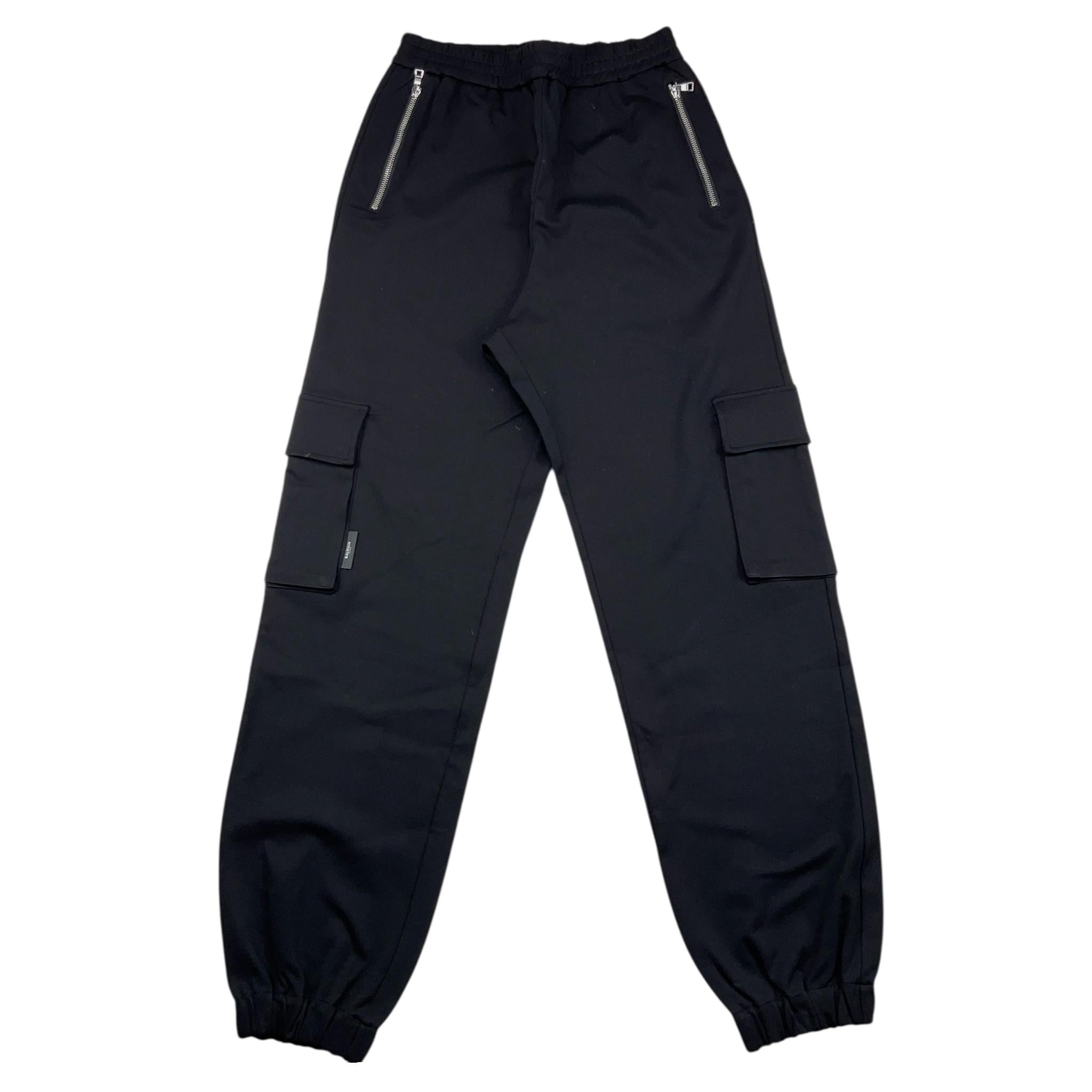 BALMAIN pantalone tinta unita con elastico in vita Nero per Bambino BT6P90 NERO BALMAIN 