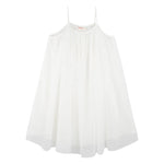 Billieblush Abito Tinta Unita A Bretelline con Tulle per Bambina U21131 BIANCO BillIEBLUSH 