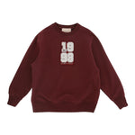 ELISABETTA FRANCHI felpa chiusa girocollo tinta unita con stampa in contrasto Bordeaux per Bambina EFFE127X BORDEAUX ELISABETTA FRANCHI 