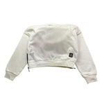 REFRIGIWEAR felpa tinta unita con cappuccio e logo Bianco per Bambina RWG940 BIANCO REFRIGIWEAR 