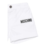Moschino Bermuda Tinta Unita con Elastico In Vita per Bambino MUQ01JJX BIANCO MOSCHINO 