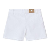 Mayoral Short Tinta Unita con Applicazioni per Neonata 3205N BIANCO MAYORAL 