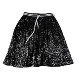 John Richmond Gonna Tinta Unita con Paillettes per Bambina RGP26195GO NERO JOHN RICHMOND 