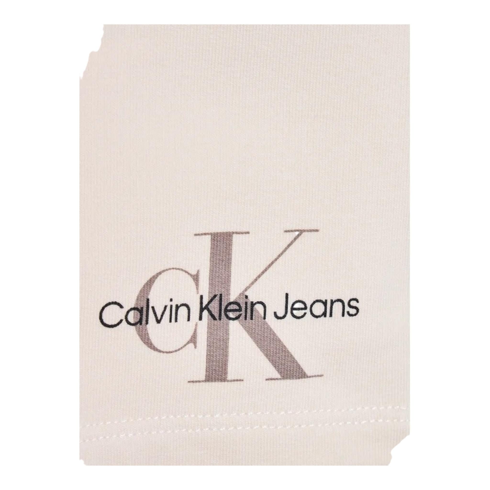 Calvin Klein Bermuda Tinta Unita con Stampa per Neonato IN0IN00061 BEIGE CALVIN KLEIN 