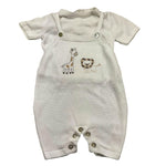 MAGNIFICIO DI VERONA complet 2 pezzi t-shirt-salopette Panna per Neonato 045107 PANNA MAGNIFICIO DI VERONA 
