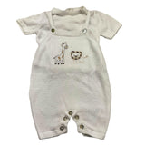 MAGNIFICIO DI VERONA complet 2 pezzi t-shirt-salopette Panna per Neonato 045107 PANNA MAGNIFICIO DI VERONA 